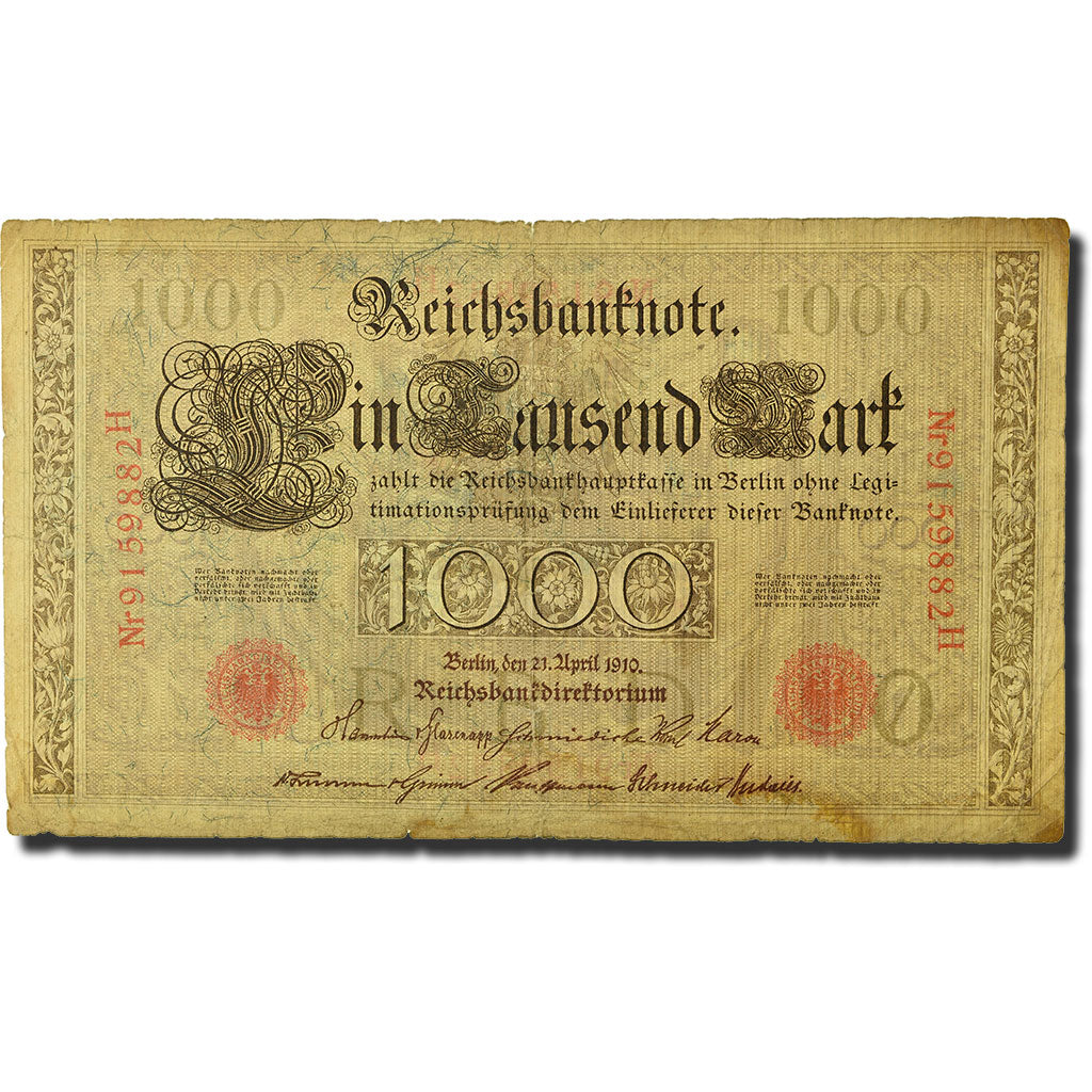 Geldschein, Deutschland, 1000 Mark, 1910, 1910-04-21, KM:44b, S