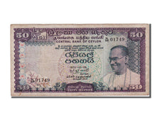 Ceylon, 50 Rupees, 1972, KM #79a, 1972-12-28, EF(40-45), N/30 01749