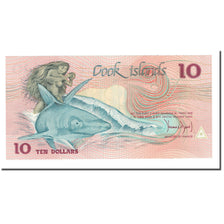 Billet, Îles Cook, 10 Dollars, 1987, KM:4a, NEUF