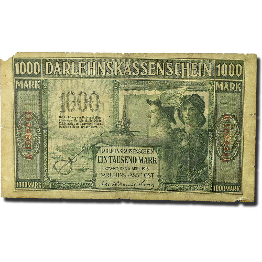 Banknote, Germany, 1000 Mark, 1918, 1918-04-04, KM:R134b, VG(8-10)