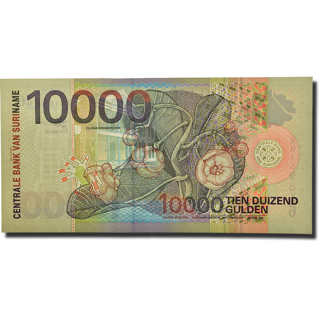 Biljet, Suriname, 10,000 Gulden, 2000, 2000-01-01, KM:153, NIEUW