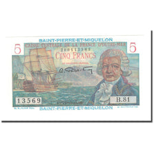 Saint Pierre and Miquelon, 5 Francs, Undated (1950-1960), UNC(65-70), KM:22