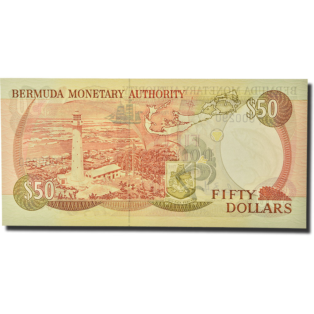 Banknote, Bermuda, 50 Dollars, 1989, 1989-02-20, KM:38, UNC(65-70)