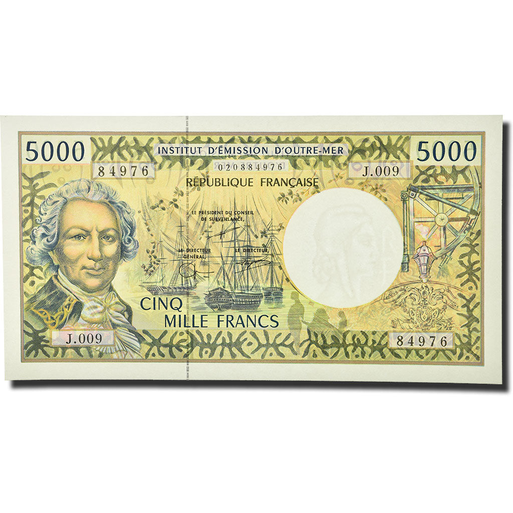 Billet, French Pacific Territories, 5000 Francs, Undated (1996), KM:3a, NEUF