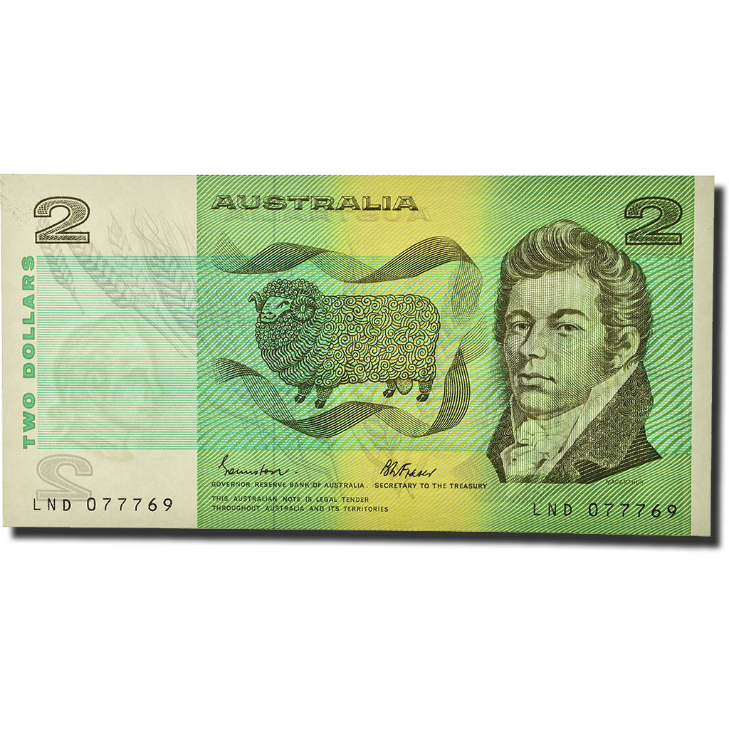Banknote, Australia, 2 Dollars, 1974-85, KM:43e, UNC(65-70)