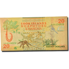 Billete, 20 Dollars, 1992, Islas Cook, KM:9a, UNC