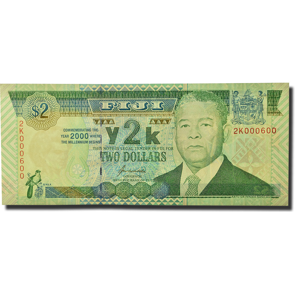 Banknote, Fiji, 2 Dollars, Undated (2000), KM:102a, UNC(65-70)