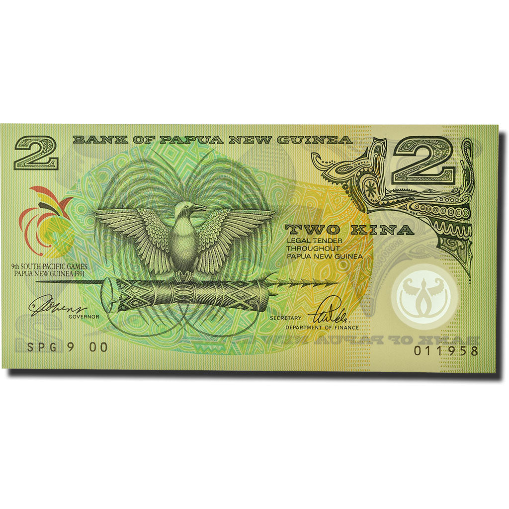 Billet, Papua New Guinea, 2 Kina, 1991, KM:12a, NEUF
