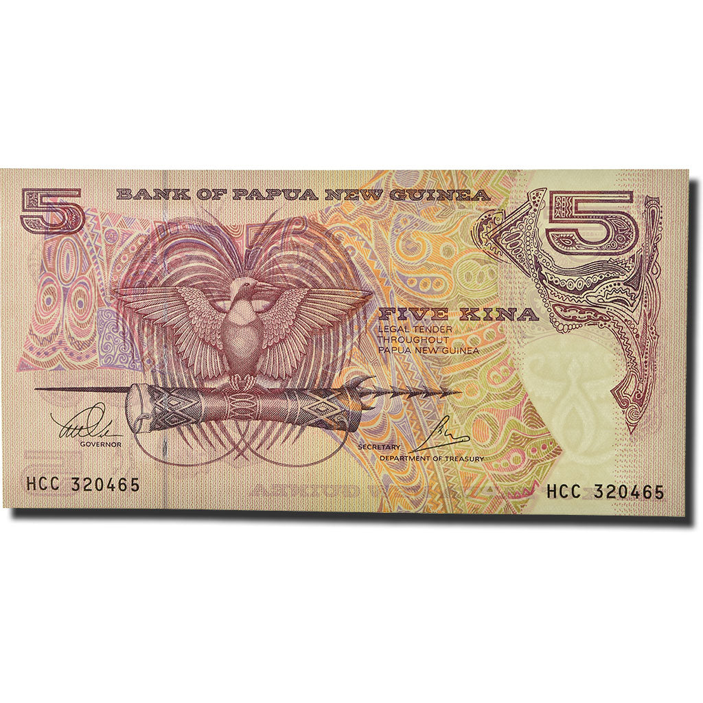 Banconote, Papua Nuova Guinea, 5 Kina, 1992, KM:13c, FDS