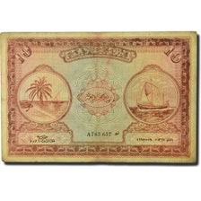 Banknote, Maldives, 10 Rupees, 1947, 1947-11-14, KM:5a, VG(8-10)