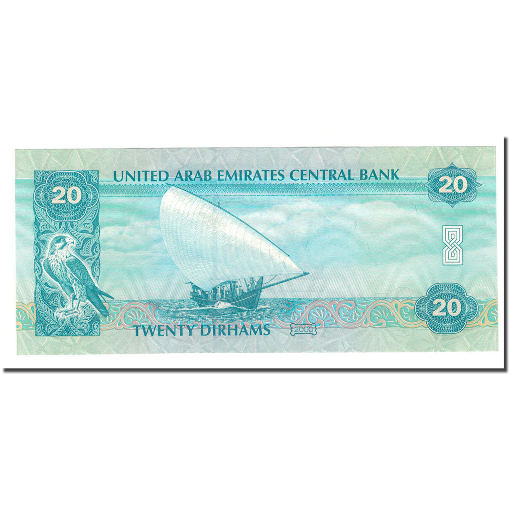 Banknote, United Arab Emirates, 20 Dirhams, 2007, KM:28a, UNC(65-70)