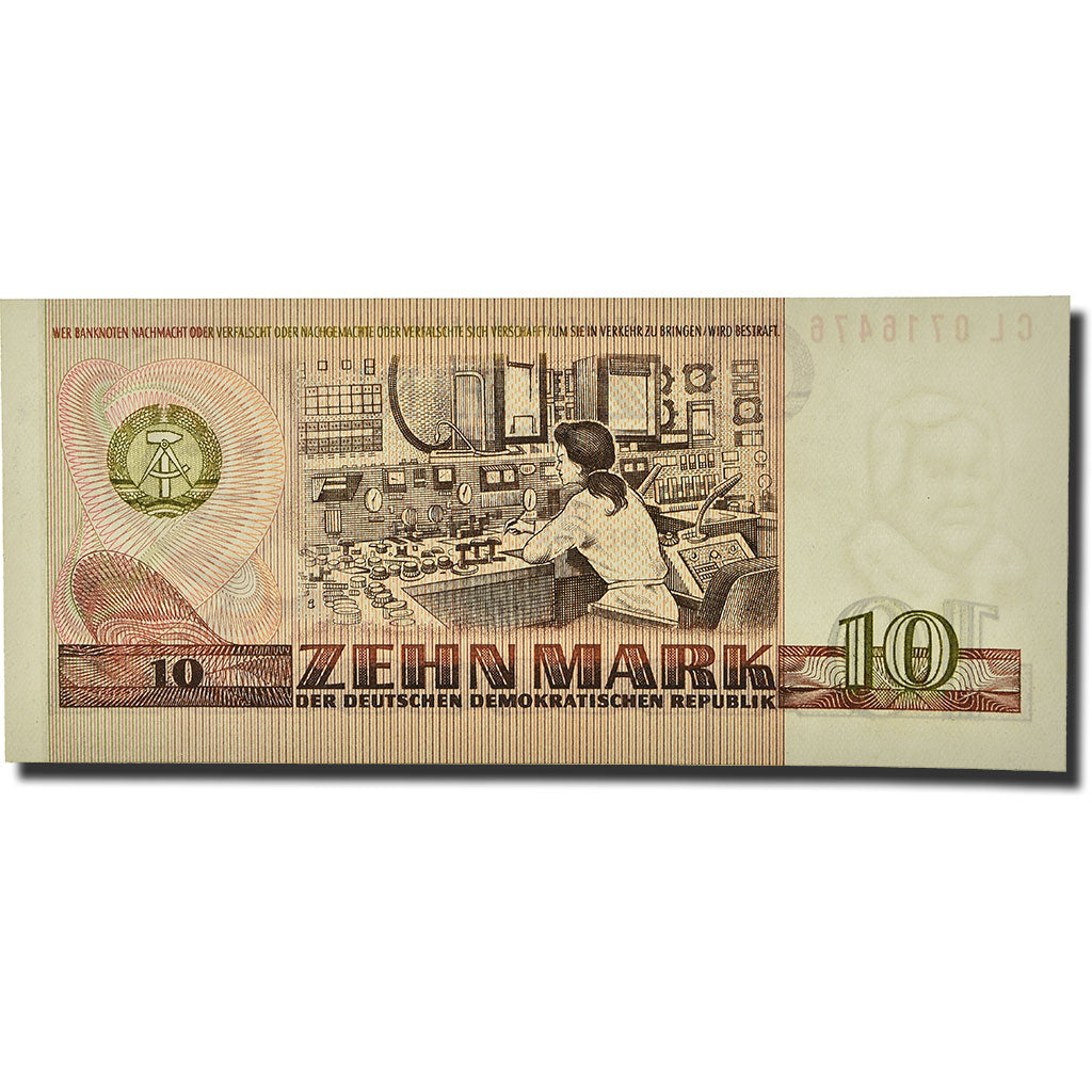 Banknote, Germany - Democratic Republic, 10 Mark, 1971, KM:28a, UNC(65-70)