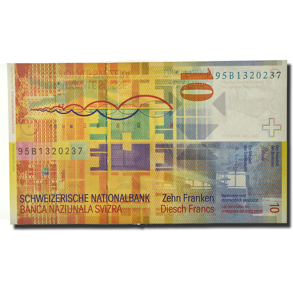 Banknote, Switzerland, 10 Franken, 1995, KM:66a, UNC(65-70)