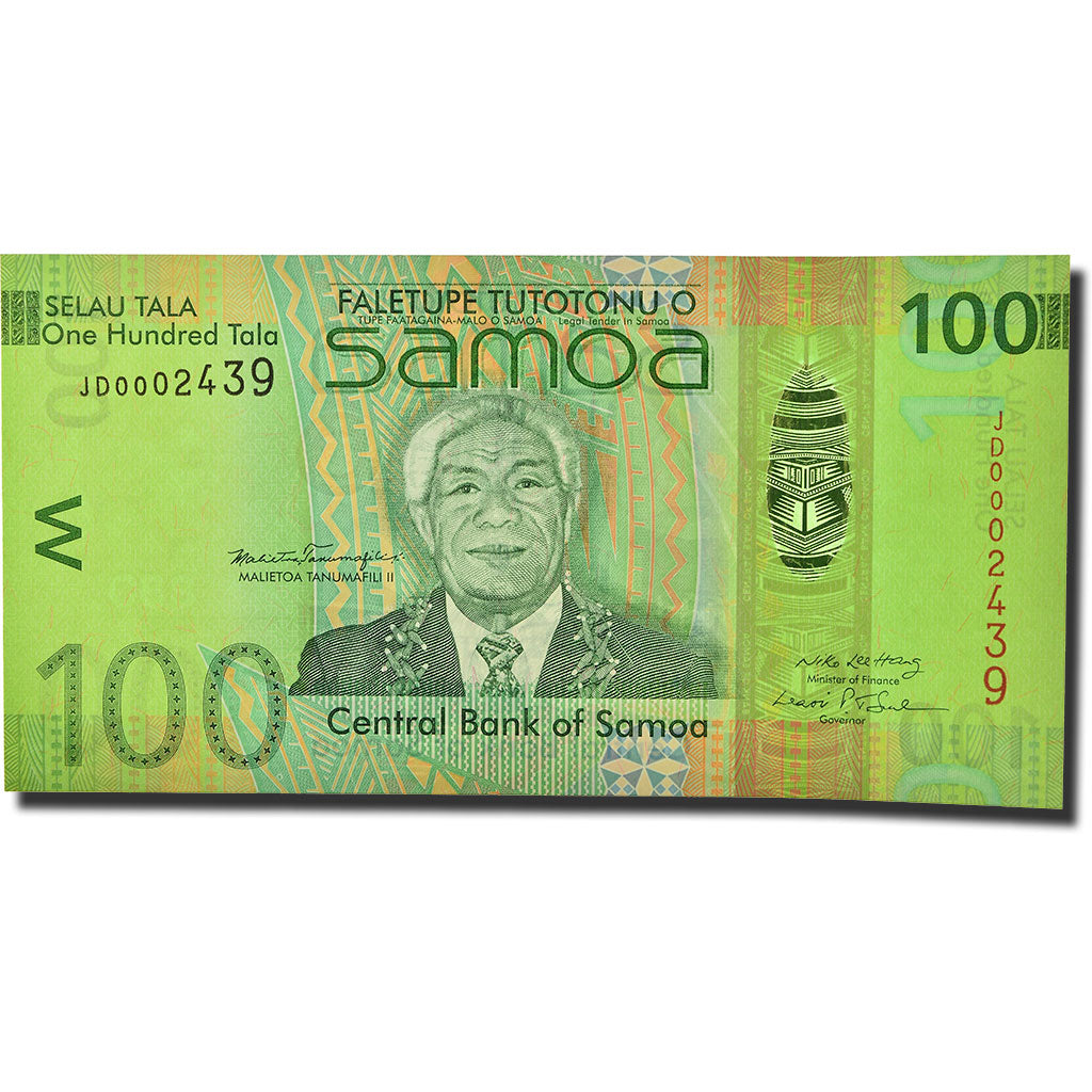 Geldschein, Westsamoa, 100 Tala, 2008, KM:42a, UNZ