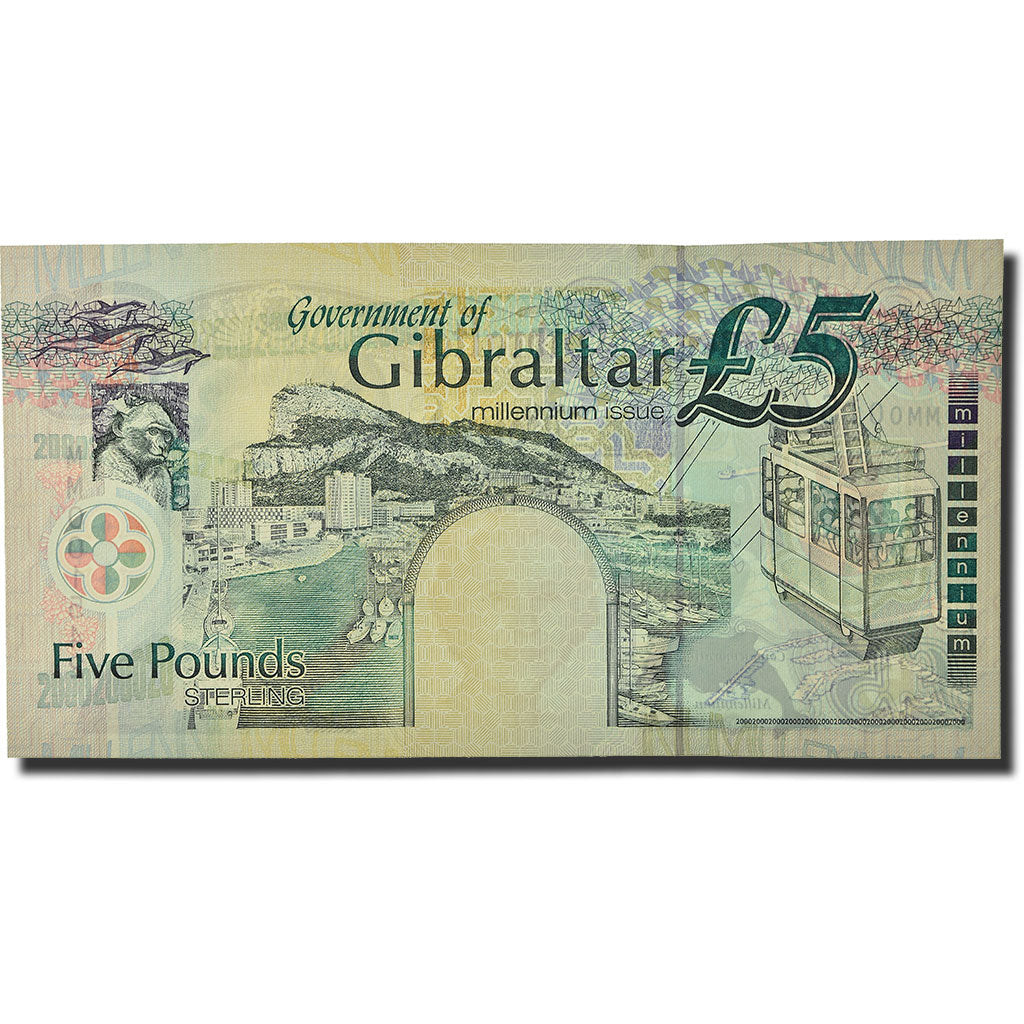 Banknote, Gibraltar, 5 Pounds, 2000, KM:29, UNC(65-70)
