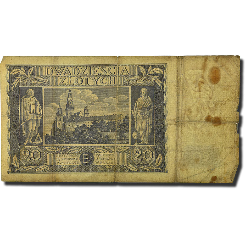 Banknote, Poland, 20 Zlotych, 1936, 1936-11-11, KM:77, VG(8-10)