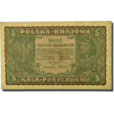 Banknote, Poland, 5 Marek, 1919, 1919-08-23, KM:24, AU(50-53)
