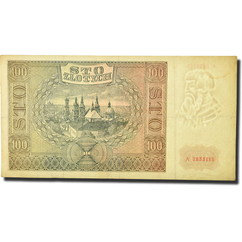 Banknote, Poland, 100 Zlotych, 1941, 1941-08-01, KM:103, EF(40-45)