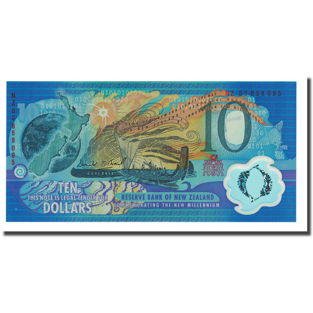 Banknote, New Zealand, 10 Dollars, 2000, KM:190a, UNC(65-70)