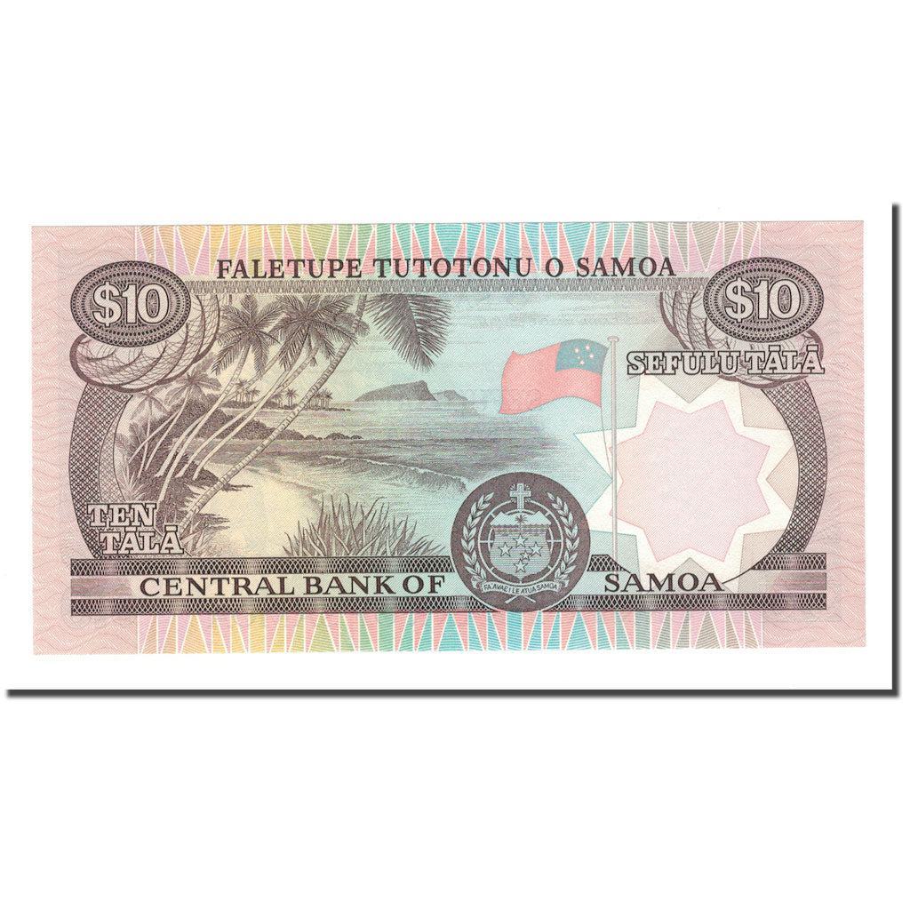 Banknote, Western Samoa, 10 Tala, 1985, KM:27A, UNC(65-70)