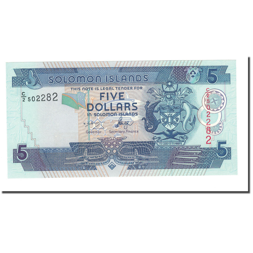 Banknote, Solomon Islands, 5 Dollars, 1997, KM:19, UNC(65-70)