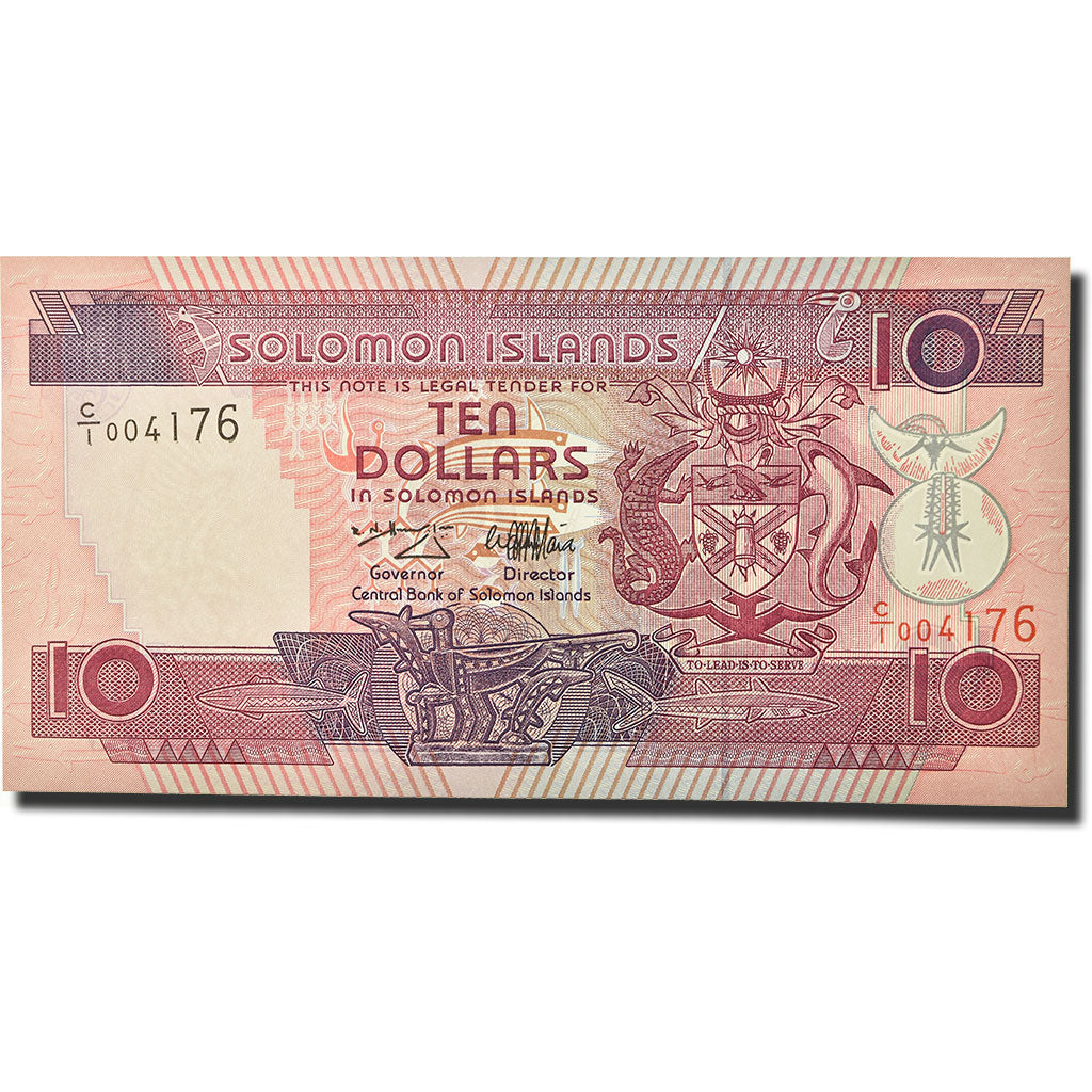 Billet, Îles Salomon, 10 Dollars, 1996, KM:20, NEUF