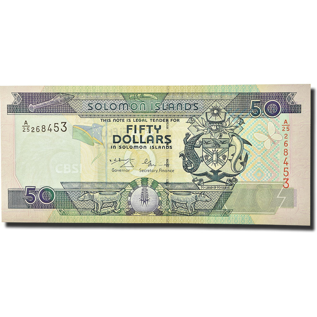 Banknote, Solomon Islands, 50 Dollars, 2001, KM:24, UNC(65-70)