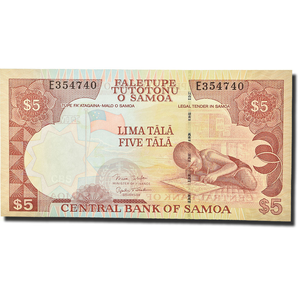 Banknote, Western Samoa, 5 Tala, 2002, KM:33b, UNC(65-70)