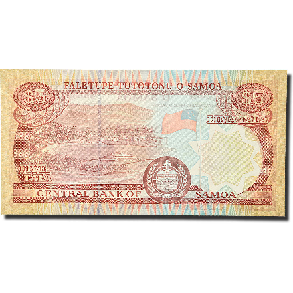 Banknote, Western Samoa, 5 Tala, 2002, KM:33b, UNC(65-70)