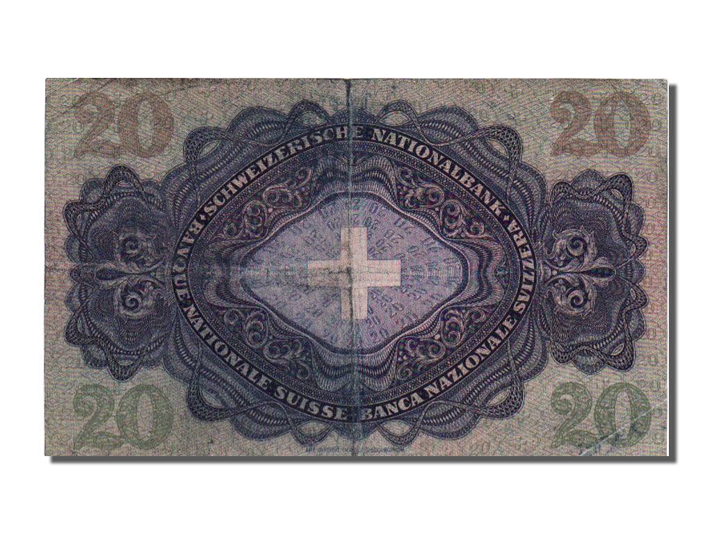 Banknote, Switzerland, 20 Franken, 1949, 1949-01-20, VF(30-35)