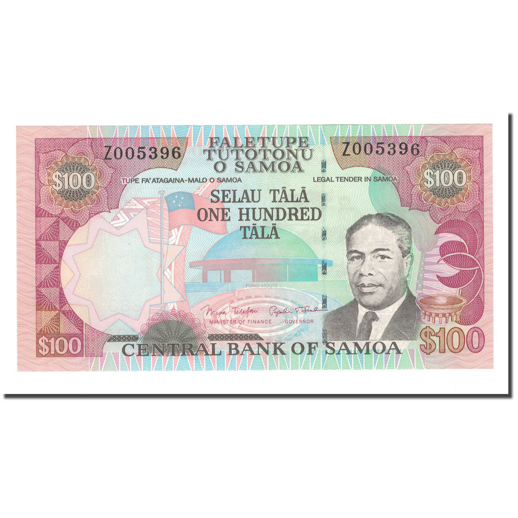 Banknote, Western Samoa, 100 Tala, 2006, KM:37, UNC(65-70)