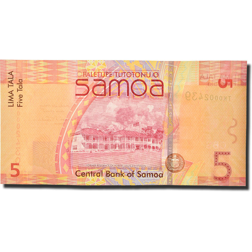 Geldschein, Westsamoa, 5 Tala, 2008, KM:38a, UNZ