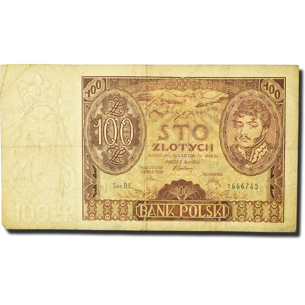 Banknote, Poland, 100 Zlotych, 1934, 1934-11-09, KM:75a, VF(20-25)