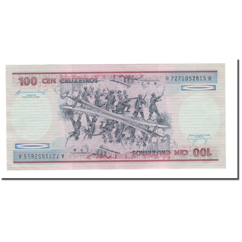 Banconote, Brasile, 100 Cruzeiros, Undated (1981-84), KM:198b, SPL-