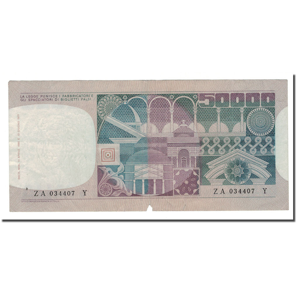 Banknote, Italy, 50,000 Lire, 1980, 1980-04-11, KM:107c, EF(40-45)