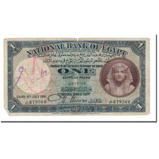 Billet, Égypte, 1 Pound, 1930-48, 1941-07-09, KM:22c, B+