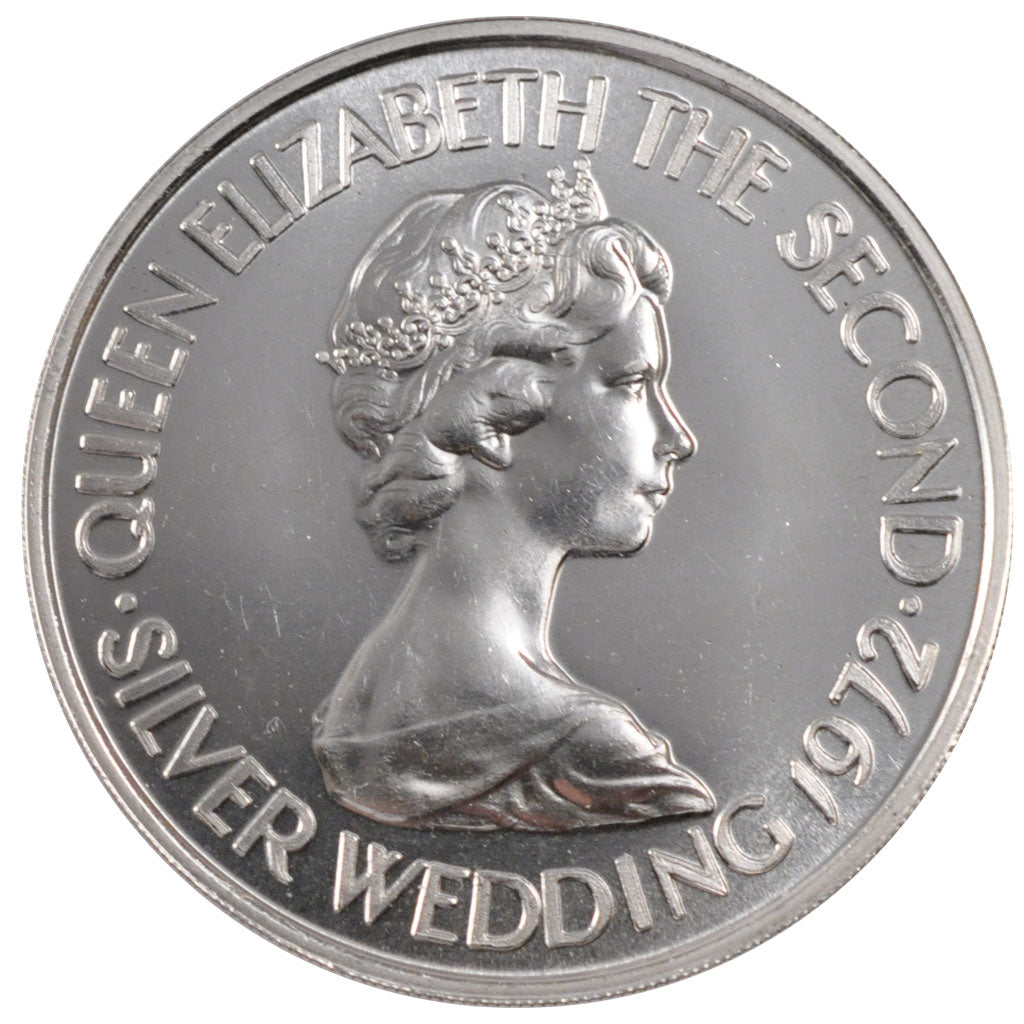 Jersey, Elizabeth II, 2 Pounds, 1972, SPL, Argento, KM:37