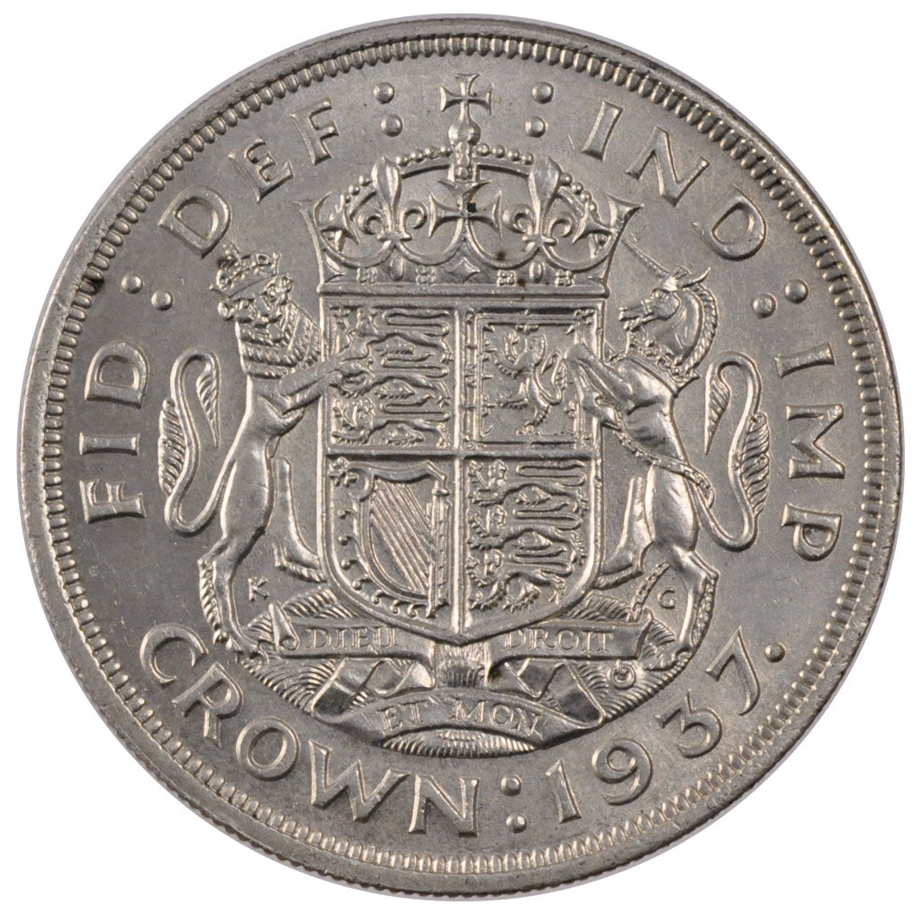 GREAT BRITAIN, Crown, 1937, KM #857, MS(65-70), Silver, 38.61, 28.39