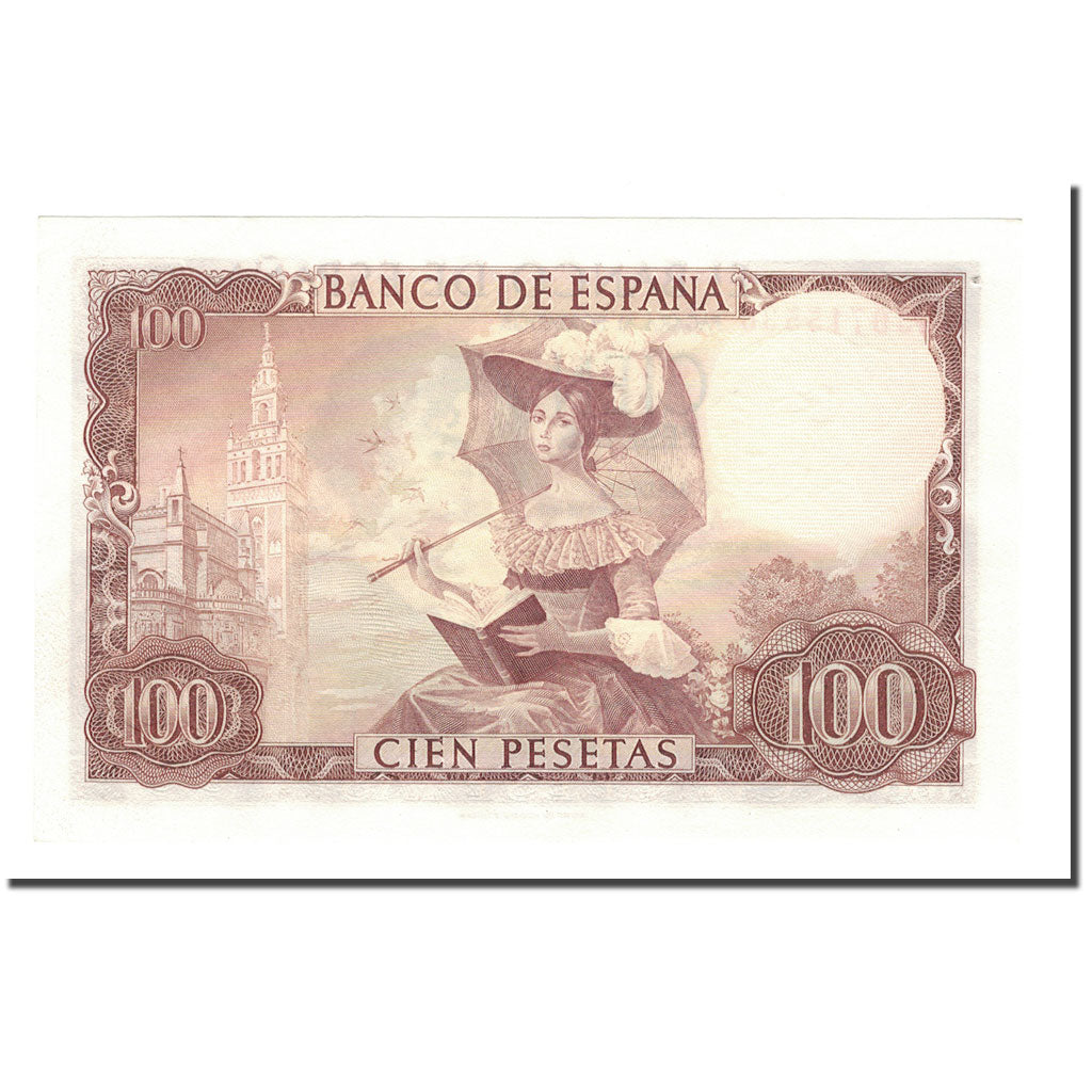 Banknote, Spain, 100 Pesetas, 1965-11-19, KM:150, AU(55-58)