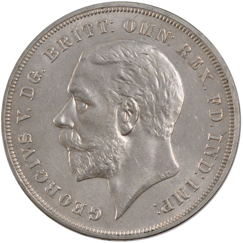 Coin, Great Britain, George V, Crown, 1935, MS(60-62), Silver, KM:842