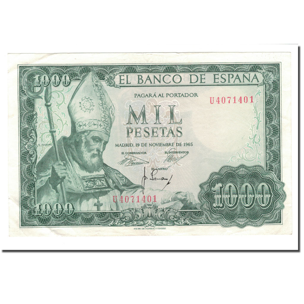 Banknote, Spain, 1000 Pesetas, 1971, 1965-11-19, KM:151, AU(50-53)