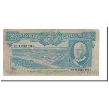 Billet, Angola, 50 Escudos, 1962, 1962-06-10, KM:93, B+