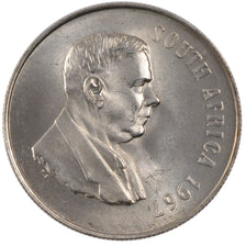 SOUTH AFRICA, Rand, 1967, KM #72.1, MS(60-62), Silver, 14.98