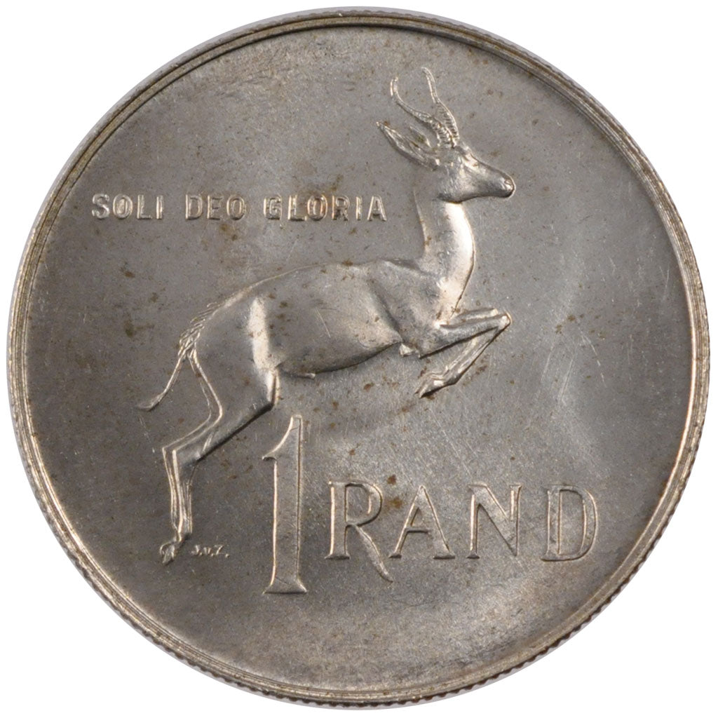 SOUTH AFRICA, Rand, 1967, KM #72.1, MS(60-62), Silver, 14.98