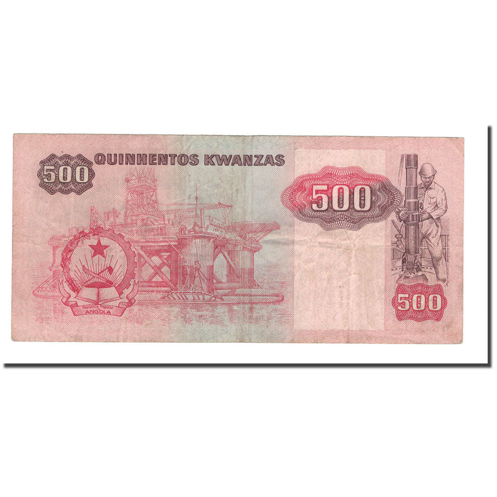 Banknote, Angola, 500 Kwanzas, 1984, 1984-01-07, KM:120A, VF(20-25)