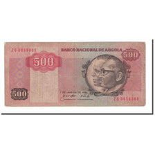 Banknote, Angola, 500 Kwanzas, 1984, 1984-01-07, KM:120A, VG(8-10)