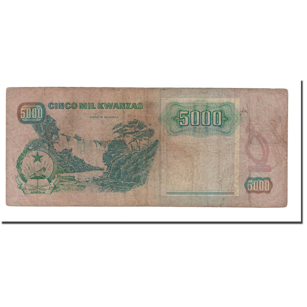 Banknote, Angola, 5000 Kwanzas, 1991, 1991-02-04, KM:130b, F(12-15)