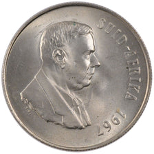 SOUTH AFRICA, Rand, 1967, KM #72.2, MS(60-62), Silver, 15.00
