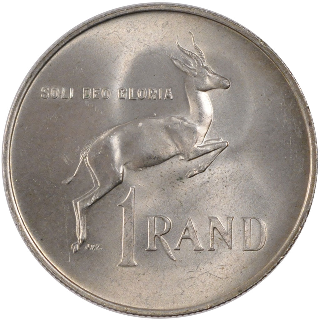 SOUTH AFRICA, Rand, 1967, KM #72.2, MS(60-62), Silver, 15.00