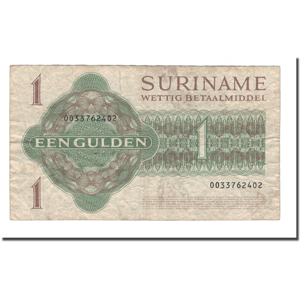 Billet, Surinam, 1 Gulden, 1961-1986, 1984-01-02, KM:116g, B+